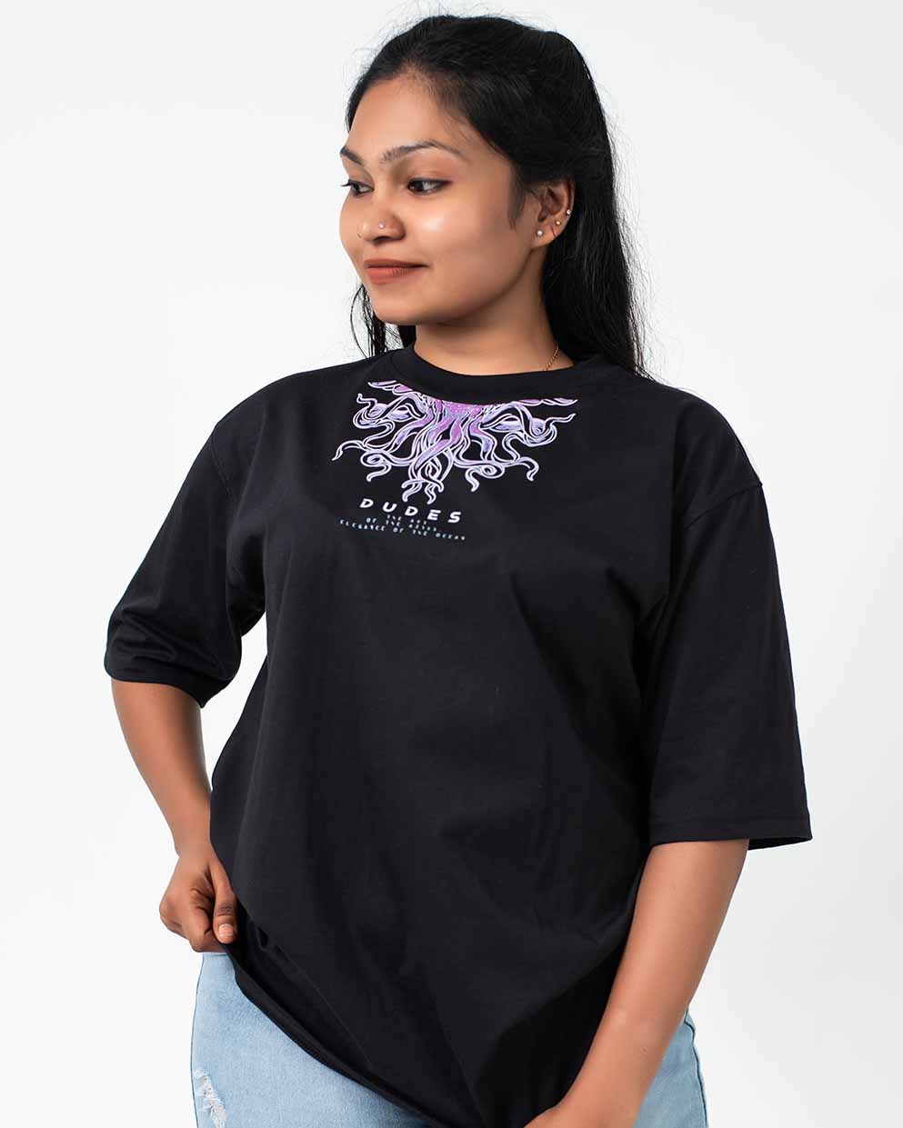 OCEAN ELEGANCE OVERSIZED TEE WOMEN